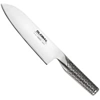 Global Knives G-46 - Cuchillo santoku liso con hoja de 18 cm- acero inoxidable CROMOVA 18